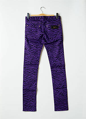 Pantalon slim stretch taille normale violet APRIL 77 femme