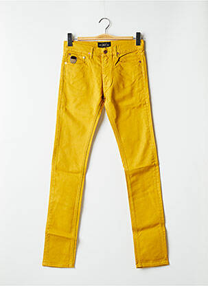 Jeans skinny tissage brut taille normale jaune APRIL 77 femme