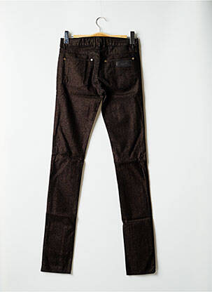 Pantalon slim broderie rivets taille normale noir APRIL 77 femme
