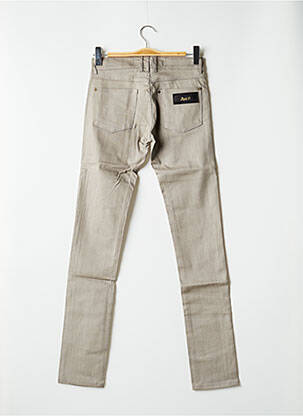 Jeans coupe slim broderie rivets taille normale gris APRIL 77 femme