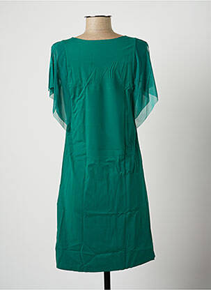 Robe mi-longue manches courtes manches courtes vert WOLFORD femme
