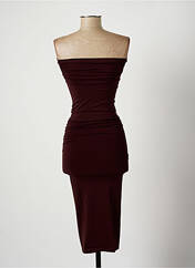 Robe longue marron WOLFORD pour femme seconde vue