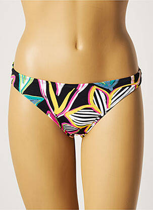 Bas de maillot de bain imprimé tie and dye culotte noir CHERRY BEACH femme