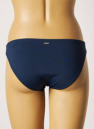 Bas de maillot de bain effet matière satinée culotte bleu VARIANCE femme