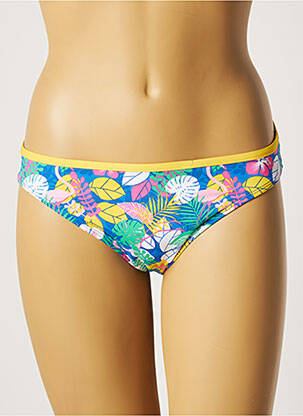 Bas de maillot de bain imprimé tie and dye culotte bleu CHERRY BEACH femme