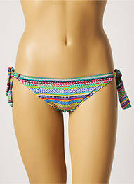 Bas de maillot de bain imprimé fantaisie culotte bleu CHERRY BEACH femme