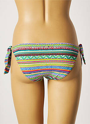 Bas de maillot de bain imprimé fantaisie culotte bleu CHERRY BEACH femme