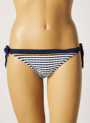 Bas de maillot de bain micro fibres culotte bleu CHERRY BEACH femme