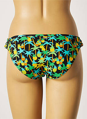 Bas de maillot de bain imprimé fantaisie culotte vert VARIANCE femme