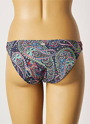 Bas de maillot de bain imprimé fantaisie culotte bleu CHERRY BEACH femme