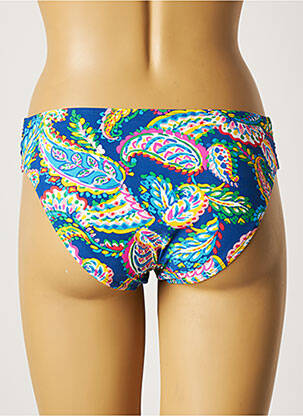 Bas de maillot de bain imprimé fleurs culotte bleu BELCOR femme