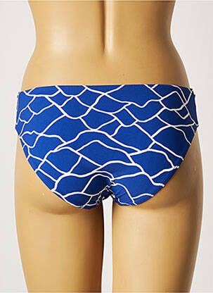 Bas de maillot de bain imprimé fantaisie culotte bleu BELCOR femme