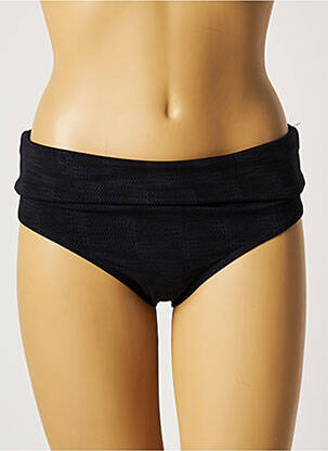 Bas de maillot de bain micro fibres culotte noir LOU femme
