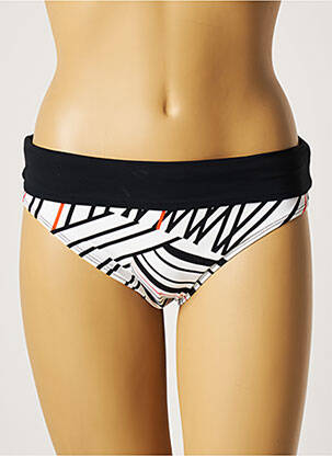 Bas de maillot de bain imprimé fantaisie culotte noir BELCOR femme