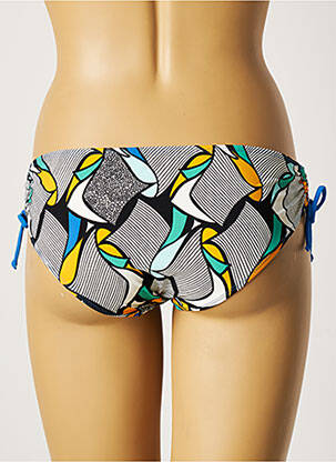 Bas de maillot de bain imprimé fantaisie culotte bleu BELCOR femme