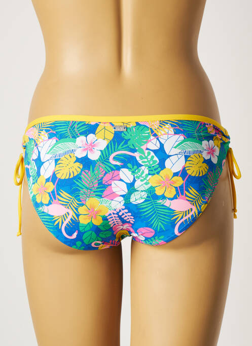 Bas de maillot de bain imprimé fleurs culotte jaune CHERRY BEACH femme