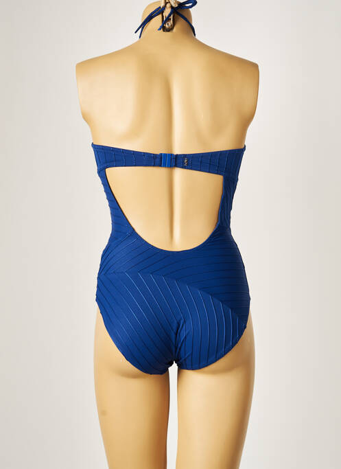 Maillot de bain 1 pièce bleu LOU pour femme