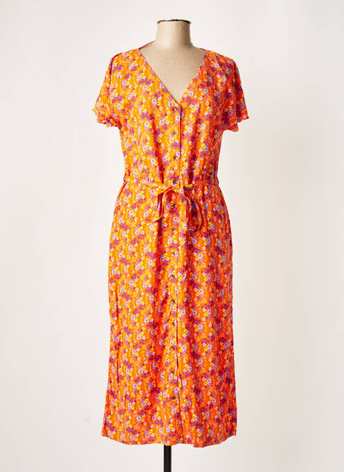 Robe longue orange PRINCESSE NOMADE pour femme