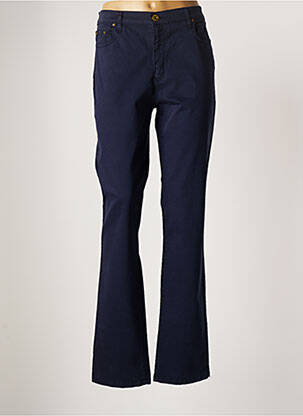 Pantalon chino bleu CRN-F3 pour femme