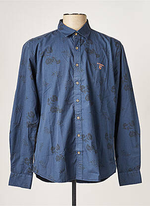 Chemise manches longues bleu LA SQUADRA pour homme