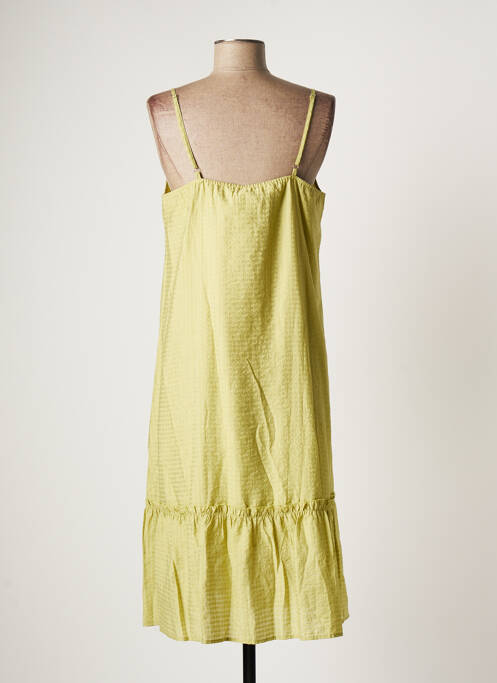 Robe mi-longue vert CREAM pour femme