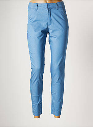 Pantalon chino bleu KAFFE pour femme