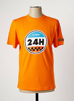 T-shirt orange 24H LE MANS pour homme