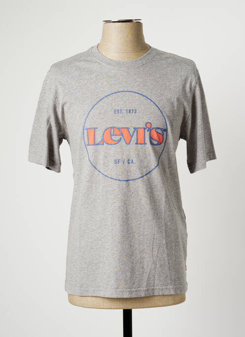 T-shirt gris LEVIS pour homme