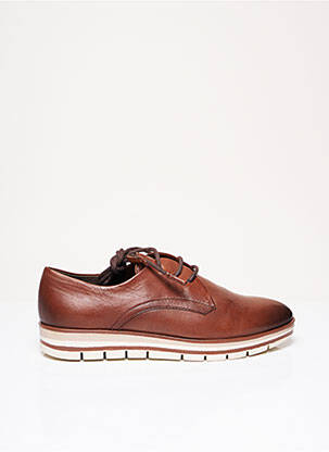 Chaussures Chaussures de travail Derby Marco Tozzi Derby blanc cass\u00e9-argent\u00e9 \u00e9l\u00e9gant 