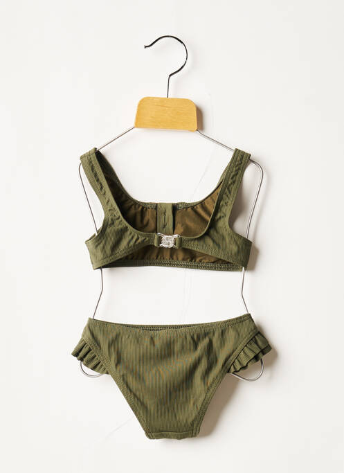 Maillot de bain 2 pièces stretch vert KIWI fille