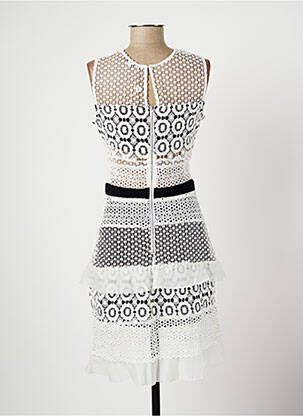 Robe mi-longue sans manche sans manche blanc LESLIE femme