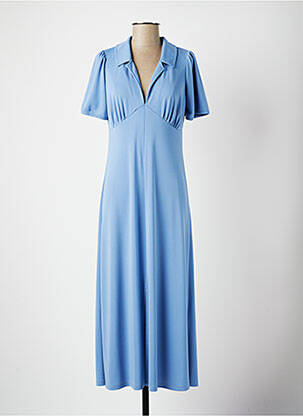 Robe longue bleu ELEONORA AMADEI pour femme