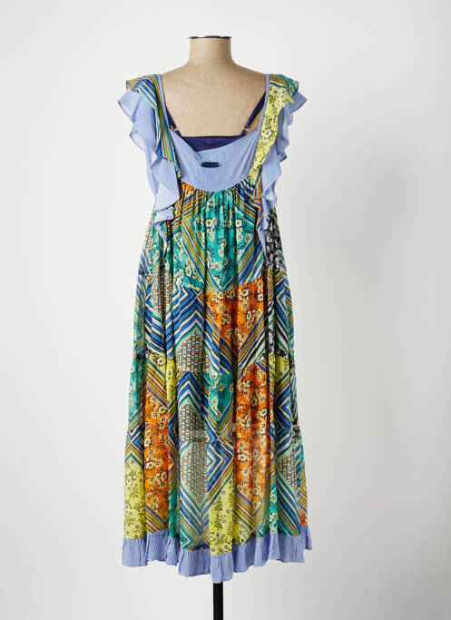 Robe mi-longue bleu POUPEE CHIC pour femme