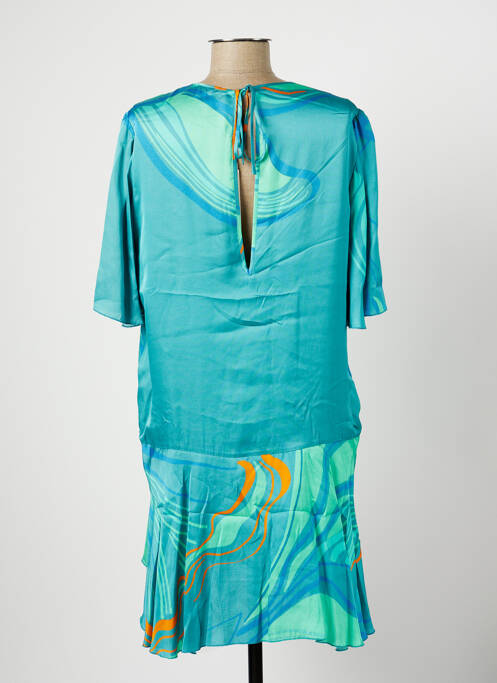 Robe mi-longue bleu TWISTER pour femme