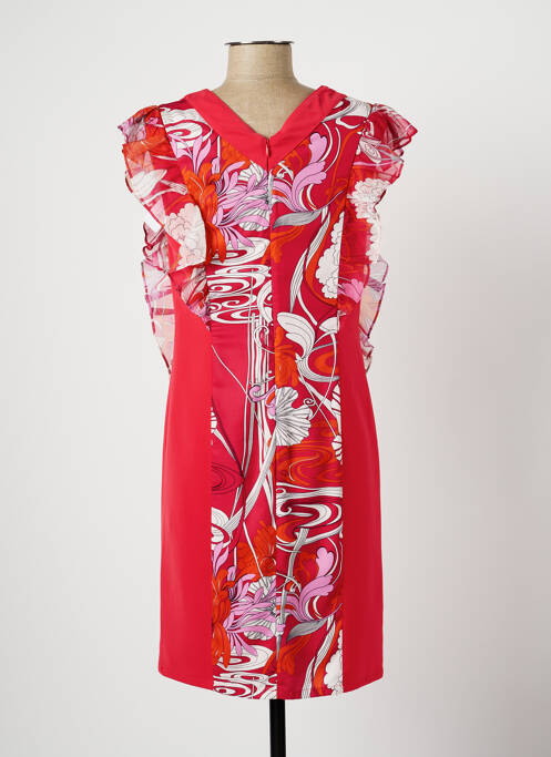 Robe mi-longue rose LESLIE pour femme