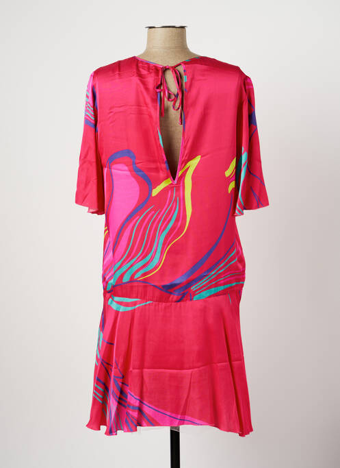 Robe mi-longue rose TWISTER pour femme