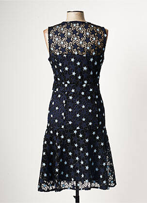 Robe mi-longue sans manche sans manche bleu LESLIE femme