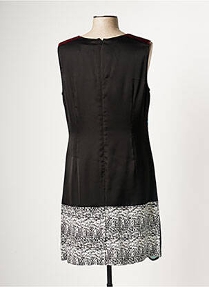 Robe mi-longue imprimé fantaisie sans manche bleu LESLIE femme