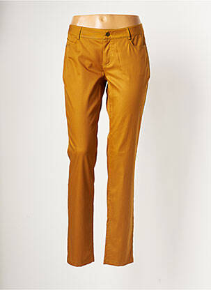 Pantalon droit taille normale taille normale marron BLEU BLANC ROUGE femme