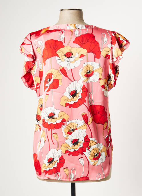 Top manches courtes manches courtes rose ELEONORA AMADEI femme