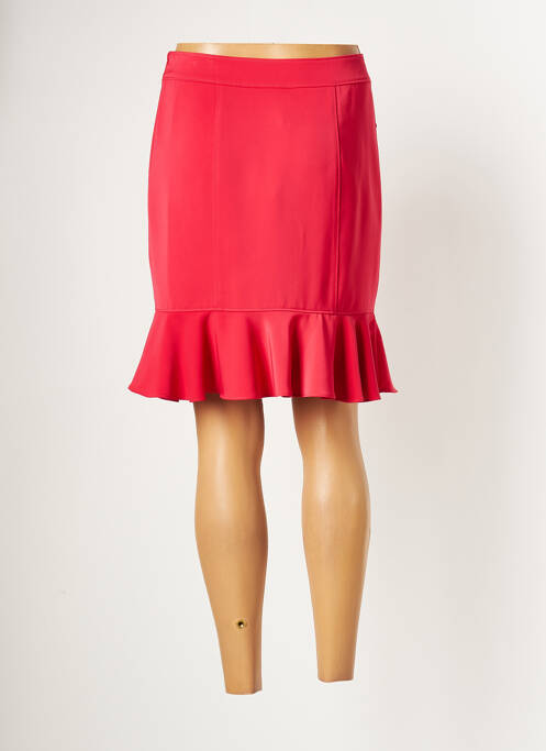 Jupe mi-longue rose LESLIE pour femme