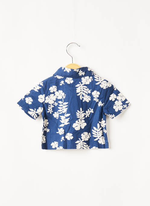 Chemise manches courtes bleu PETIT BATEAU pour garçon