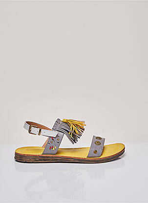 Sandales/Nu pieds gris DELIRES DE FILLE pour femme