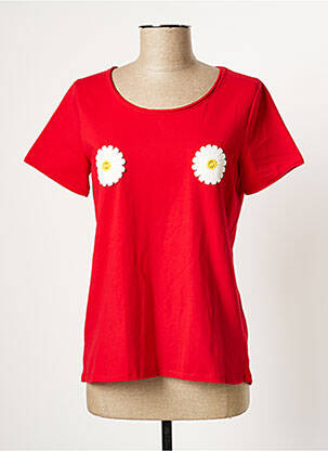 T-shirt rouge AMENAPIH pour femme