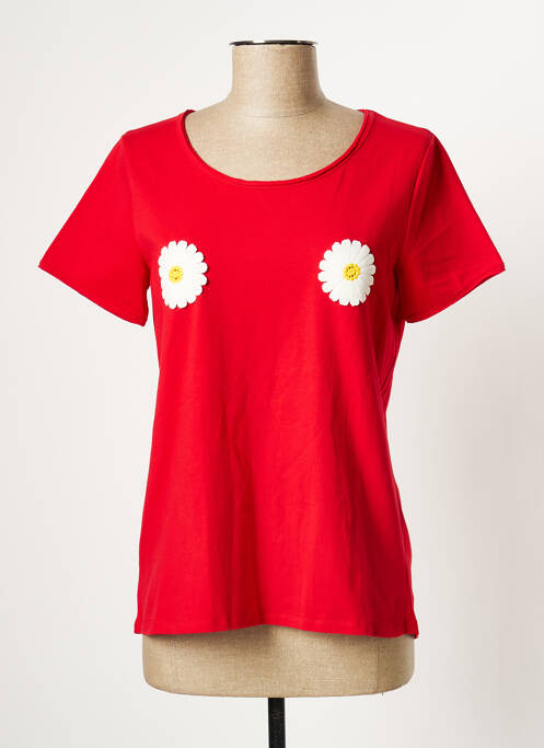 T-shirt rouge AMENAPIH pour femme