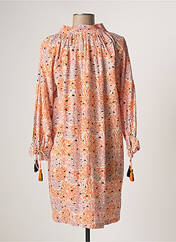 Robe courte orange STORIATIPIC pour femme seconde vue