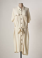 Robe mi-longue beige KAFFE pour femme seconde vue