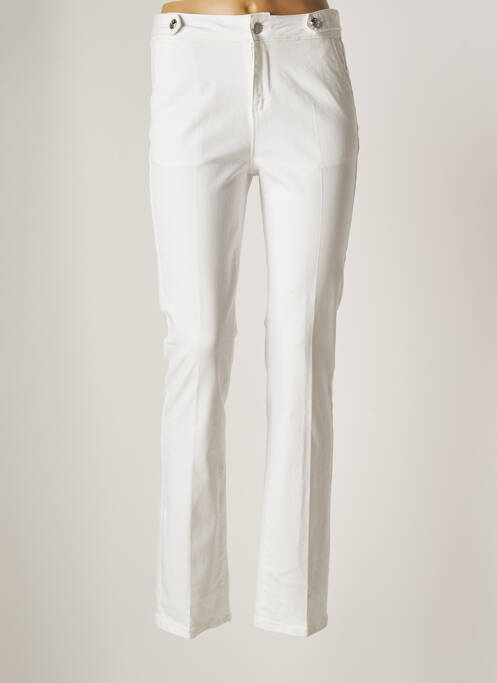 Jeans coupe slim blanc BEST MOUNTAIN pour femme
