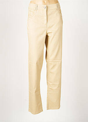 Pantalon droit beige BRANDTEX pour femme