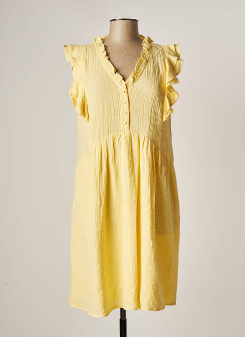 Robe courte jaune DEELUXE pour femme